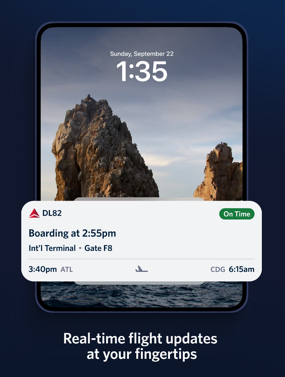 Fly Delta – aktuální stav letu